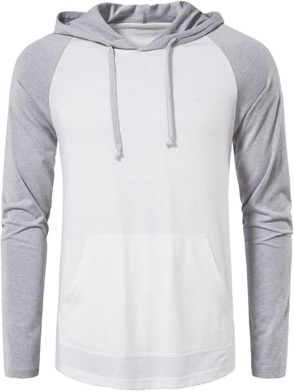Elevate Your Workout with Our Men's Lightweight Long Sleeve Hoodie – Perfect for Gym, Casual Wear, and Beyond!