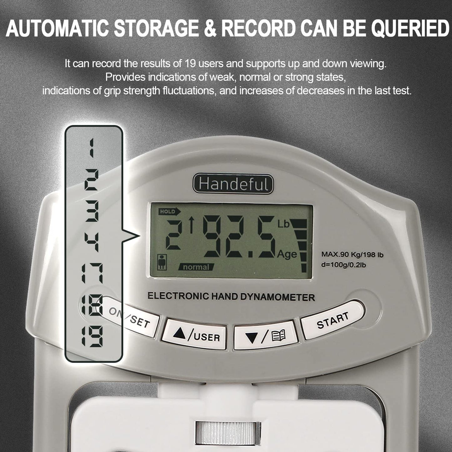 Enhance Your Grip Strength with Our Electronic Hand Grip Dynamometer - Perfect for Sports, Home, and School Use!